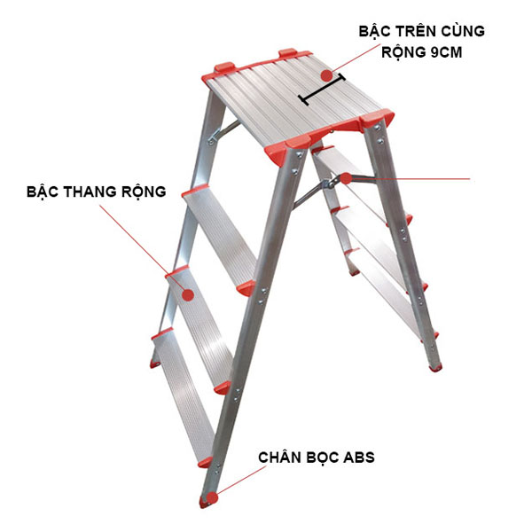 Thang nhôm chữ A Hàn Quốc Poongsan PS5014